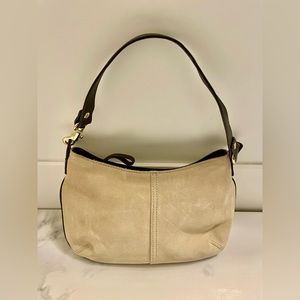 Vintage Italian Made Mini Suede Shoulder Bag